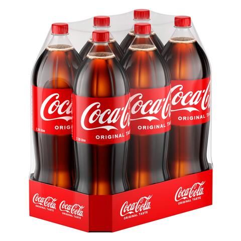 Coca-Cola Original Taste 2.2 L X 6 Plastic Bottles