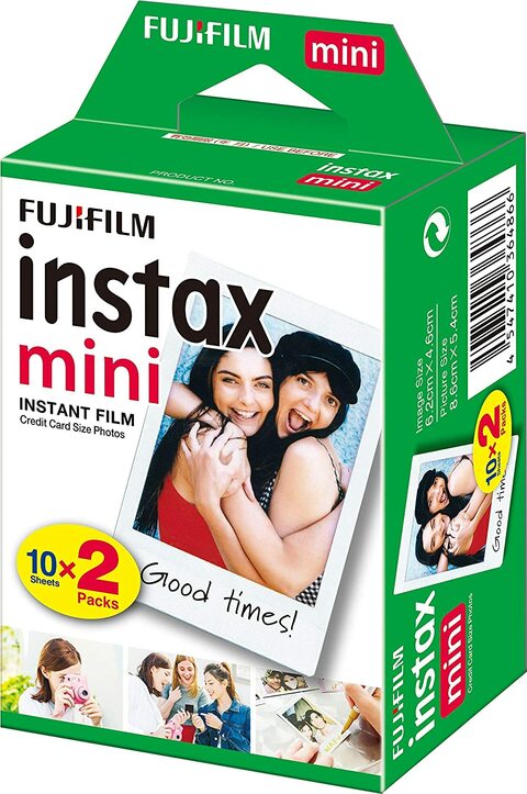 Fujifilm Instax Film For Instax Mini 8/9/11, 2 x10 (20 Sheets), Packaging May Vary