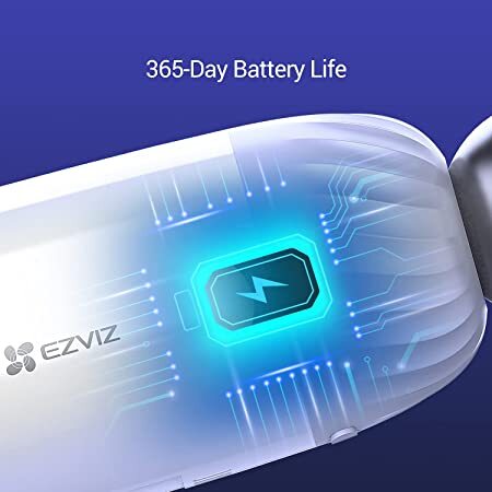 EZVZ 2MP/4MP 12900mAh Compatible with Solar Panel-C/D Can only be Used with Base, 2 CAMERA 1 BASE STATION