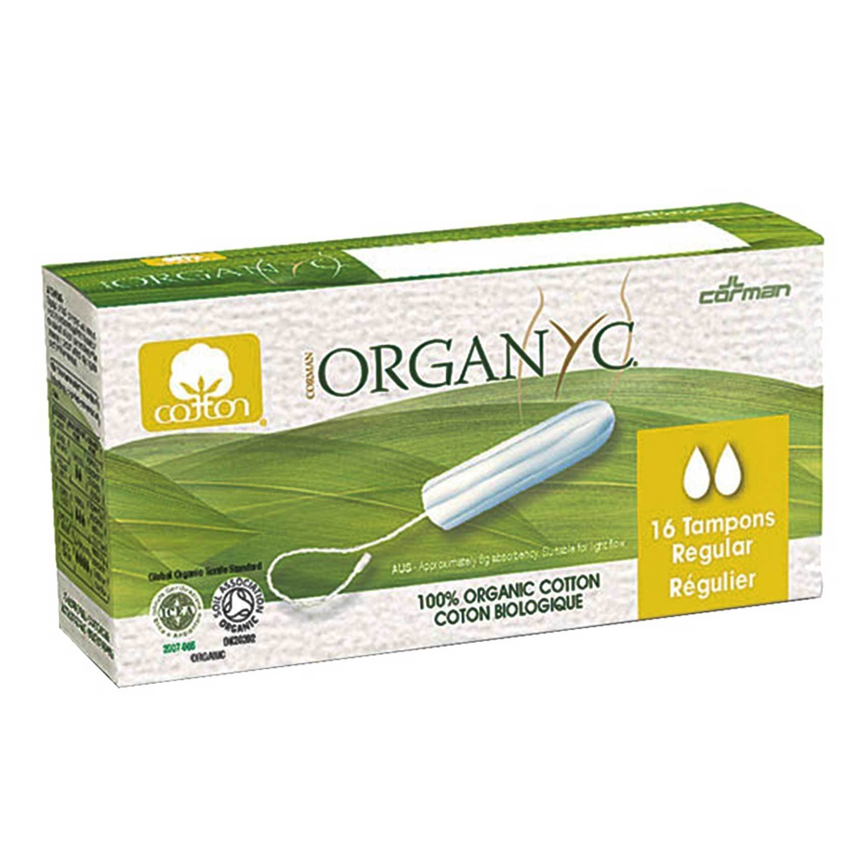 Buy Organyc Regular Tampons Pack of 16 Online Shop Beauty & Personal