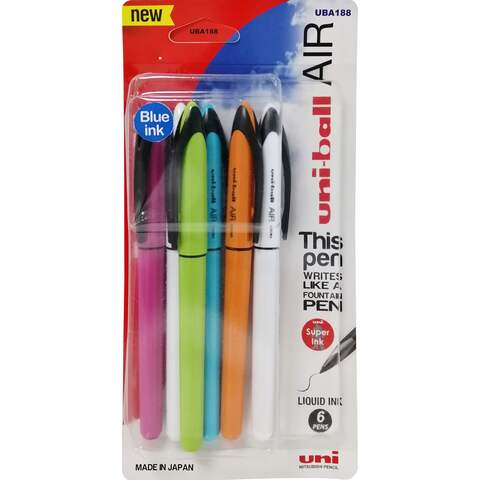 Uni-Ball Air Micro-El Fancy Barrel Pens Multicolour 6