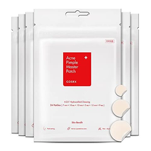 Cosrx Acne Pimple Master Patch 144 Patches (6 Packs Of 24 Patches), A.D.F. Hydrocolloid Dressing, Quick &amp; Easy Treatment