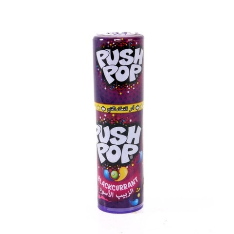 Bazooka Push Pop Blackcurrant Candy 15g