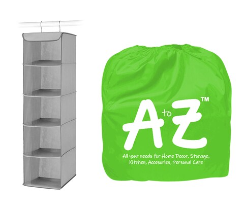 Buy A to Z 5 Section Closet Organizer Hanging Shelves with