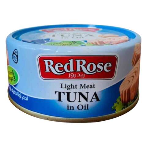 Red Rose Tuna Light Meat In Oil 160 Gram