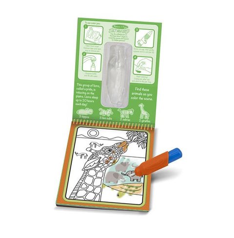 Melissa &amp; Doug - Water Wow! - Safari Water Reveal Pad - ON the GO Travel Activity