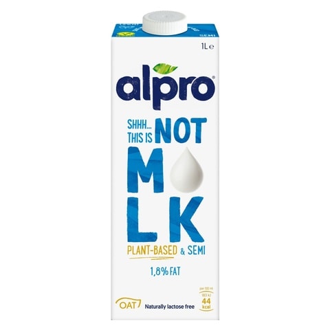Buy Alpro Oat Drink 1.8% Online Fat 1L Arabia & Carrefour Food on Shop Bio - Organic Saudi