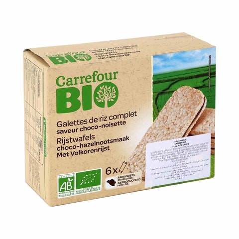 Carrefour Bio Organic Full Rice Cakes With Choco &amp; Hazelnut 120g