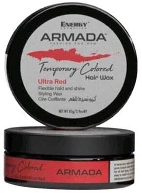 اشتري Energy Cosmetics Armada Hair Wax, Ultra Red, 85G في السعودية