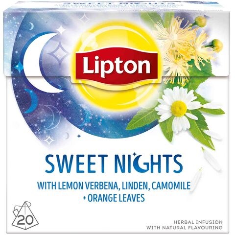 Lipton Herbal Infusion Tea Sweet Nights 20 Teabags