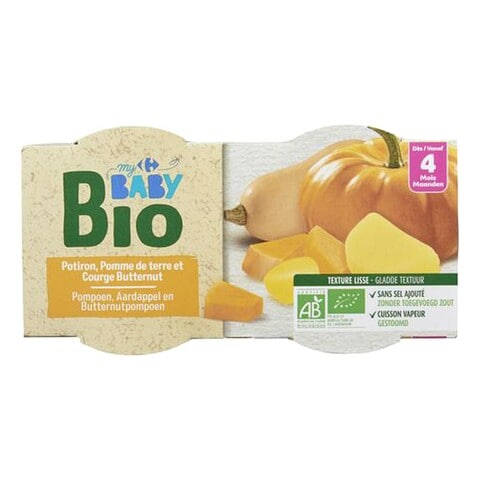 Carrefour Baby Bio Food Butternut 120g Pack of 2