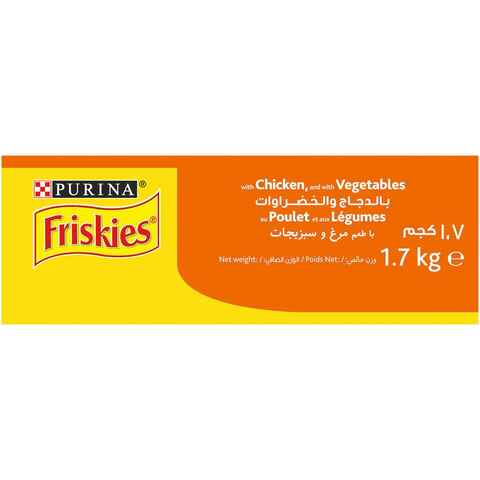 Purina Friskies Chicken With Vegetables Cat Food 1.7kg