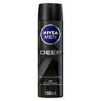 Buy Nivea Men Antiperspirant Spray for Men - Deep Black Carbon Antibacterial - Dark Wood Scent - 150ml in Egypt