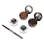 اشتري Music Flower-Music Flower 4 in 1 Eyebrow  Eyeliner Cream Waterproof Cosmetic Set for Eye Makeup Black  Brown في الامارات