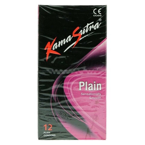 Kama Sutra Plain Sensationally Smooth Condoms Clear 12 PCS