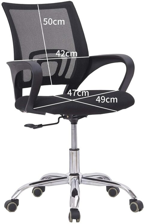 Black chair deals for desk