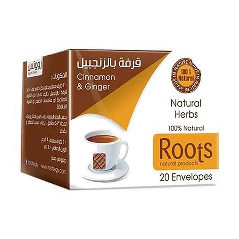 Roots Ginger and Cinnamon Herbs Tea - 20 Bags