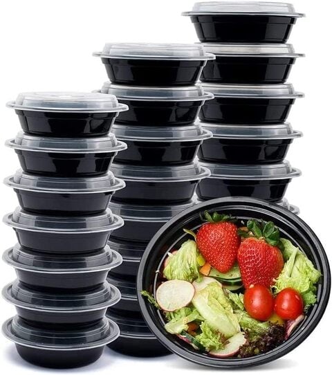 Cube Packaging CO-632B 32 Oz CuBEware Round Food Container Combo Pack