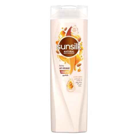 Buy Sunsilk Natural Recharge Anti-Breakage Shampoo, for 5x stronger hair*, Honey, with Almond Oil, 400ml in Saudi Arabia