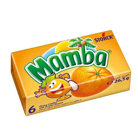 Storck Mamba Orange Flavour Chewy Candies 26.5g