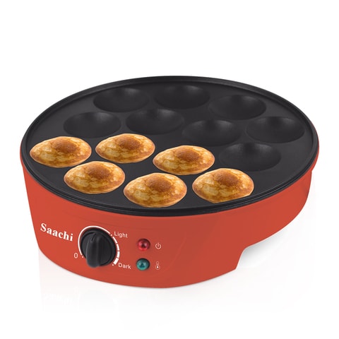 Saachi 14 Pits Mini Pancake Maker NL-PM-1567-RD