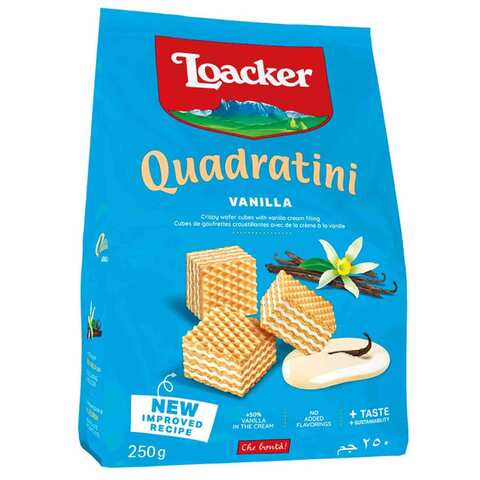Loacker Quadratini Wafer Vanilla 250 Gram