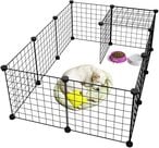 اشتري Doreen Pet Playpen Metal,Metal Pet Folding Playpen Dog Kennel Pets Fence Exercise Cage 12 Panels Metal Wire Yard Fence for Small Animals Dog Pets（GC1374A） في الامارات