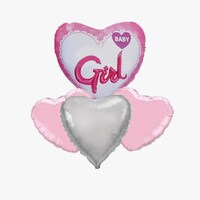 BABY GIRL MULTICOLOUR FOIL BALLOON IN 16 INCH SIZE FOR PARTY DECORATION