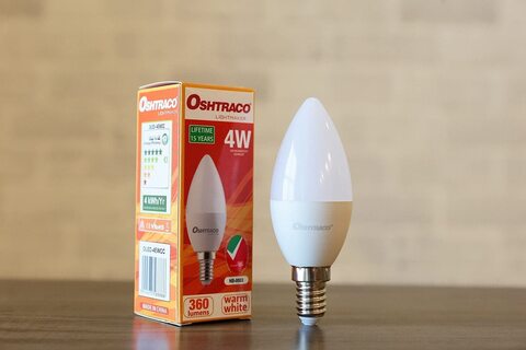 Pan Emirates Oshtraco 4W E14 LED Bulb, Warm White