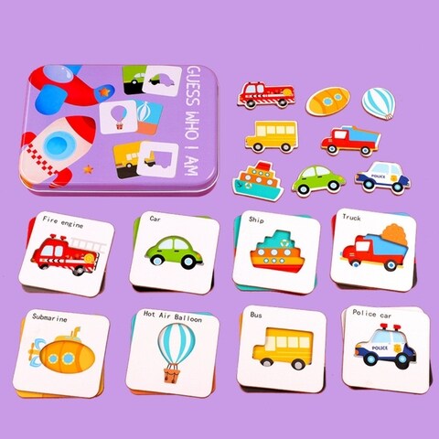 FACTORY PRICE - Guess Who I Am Puzzle with 8 Cards - Design C