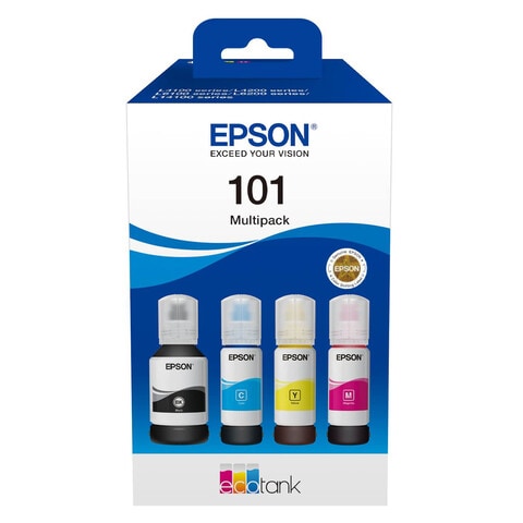 Epson EcoTank 101 Ink Bottle Multicolour Set of 4