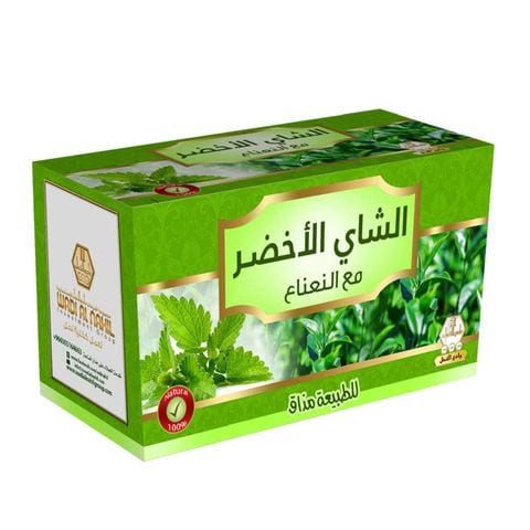 اشتري وادي النحل شاي أخضر مع النعناع 30 قطع في السعودية