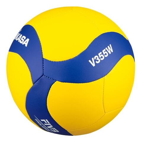Buy Mikasa FiVB Synthetic Leather Beach Attack Volleyball V355W Yellow ...
