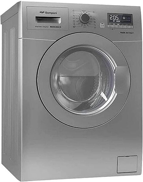 Bompani 8Kg 1400 rpm Front Load Washing Machine, Silver, BO3003BI2878SS -1 Year Manufacturer Warranty