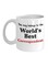 muGGyz World&#39;s Okayest Commander Printed Coffee Mug White/Black/Red 325ml