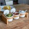 LINGWEI Ceramic Food Storage Jar Food Storage Canister with Wooden Lid Ceramic Kitchen Canister Food Storage Jars Ceramic Condiment Jar Style-2