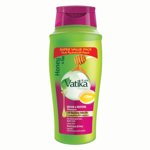 Vatika Naturals Repair and Restore Shampoo Enriched with Egg and Honey For Damaged Hair 700ml