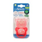 Buy Dr. Browns Prevent Glow In The Dark Pacifier, Stage 1 * 0-6M - Pink in UAE