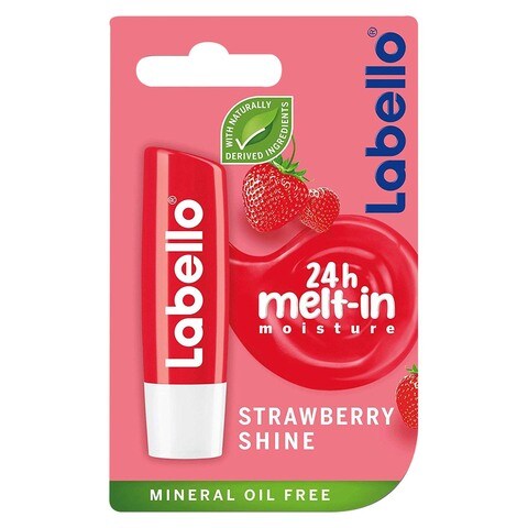 Labello Strawberry Shine Lip Care Stick Red 4.8g