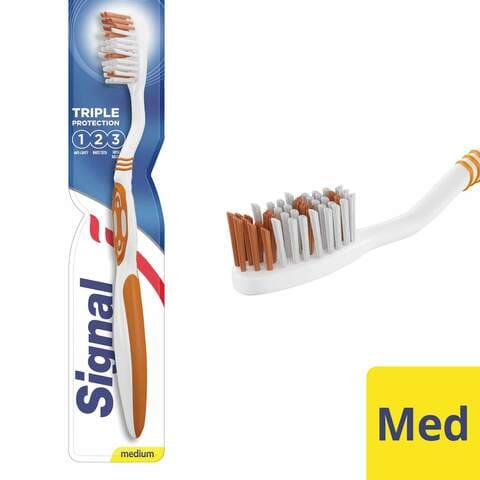 اشتري سيجنال فرشاة اسنان حماية ثلاثية متوسطة الحجم في السعودية