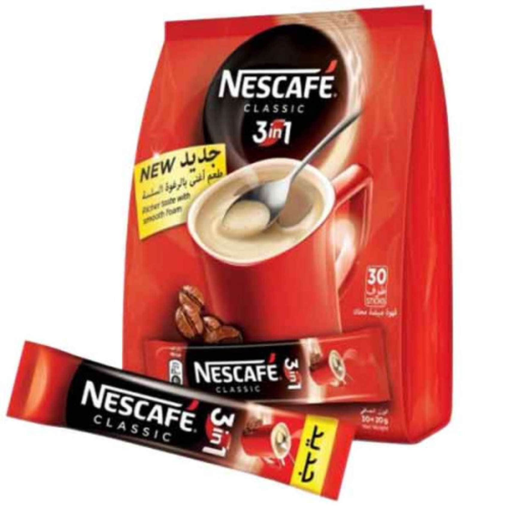 Nescafe 3 in 1 Original Aromatic & Balanced Premix Coffee 18g × 25 Sticks  (Imported): Buy Online at Best Price in UAE 