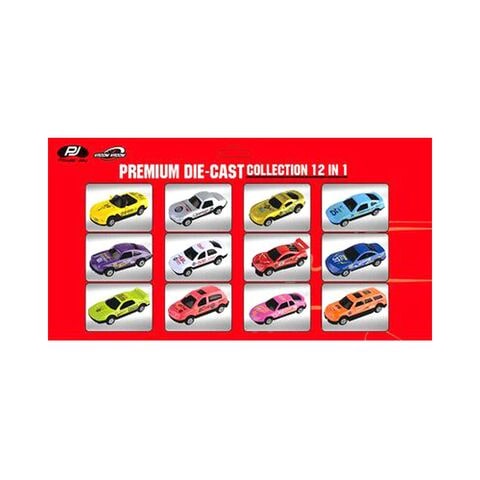 Power Joy Vroom Vroom Diecast Car GTC8431 Multicolour Pack of 12