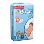 Buy Sanita Bambi Baby Diapers Jumbo Pack Size 3, Medium, 6-11 Kg, 70 Count in Saudi Arabia
