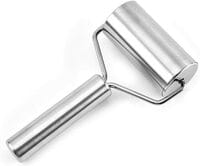 Generic Sleek Stainless Steel Rolling Pin Pastry Pizza Baker Roller Metal Kitchen Utensils Ideal For Baking Dough, Pizza, Pie, Pastries, Pasta And Cookies