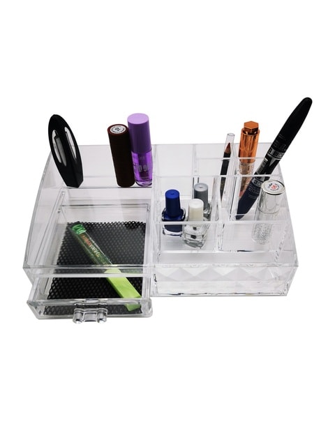 Clear plastic cosmetic clearance boxes