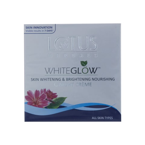 Lotus Herbals White Glow Skin Whitening And Brightening Nourishing Night Cream White 60g