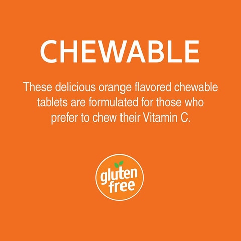 21st Century Vitamin C Orange Chewable 500mg  Tablets 110 count