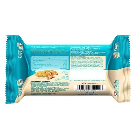 Britannia Nutrichoice Oats Milk Almond Cookies 8x75g