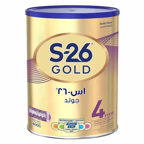 Buy S-26 Gold Growing Up Formula Stage 4 Baby Milk Powder 400g in Kuwait