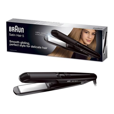 Buy Braun Satin Hair 5 Ceramic Straightener And Styler ST 510 Black Online  - Shop Beauty & Personal Care on Carrefour UAE